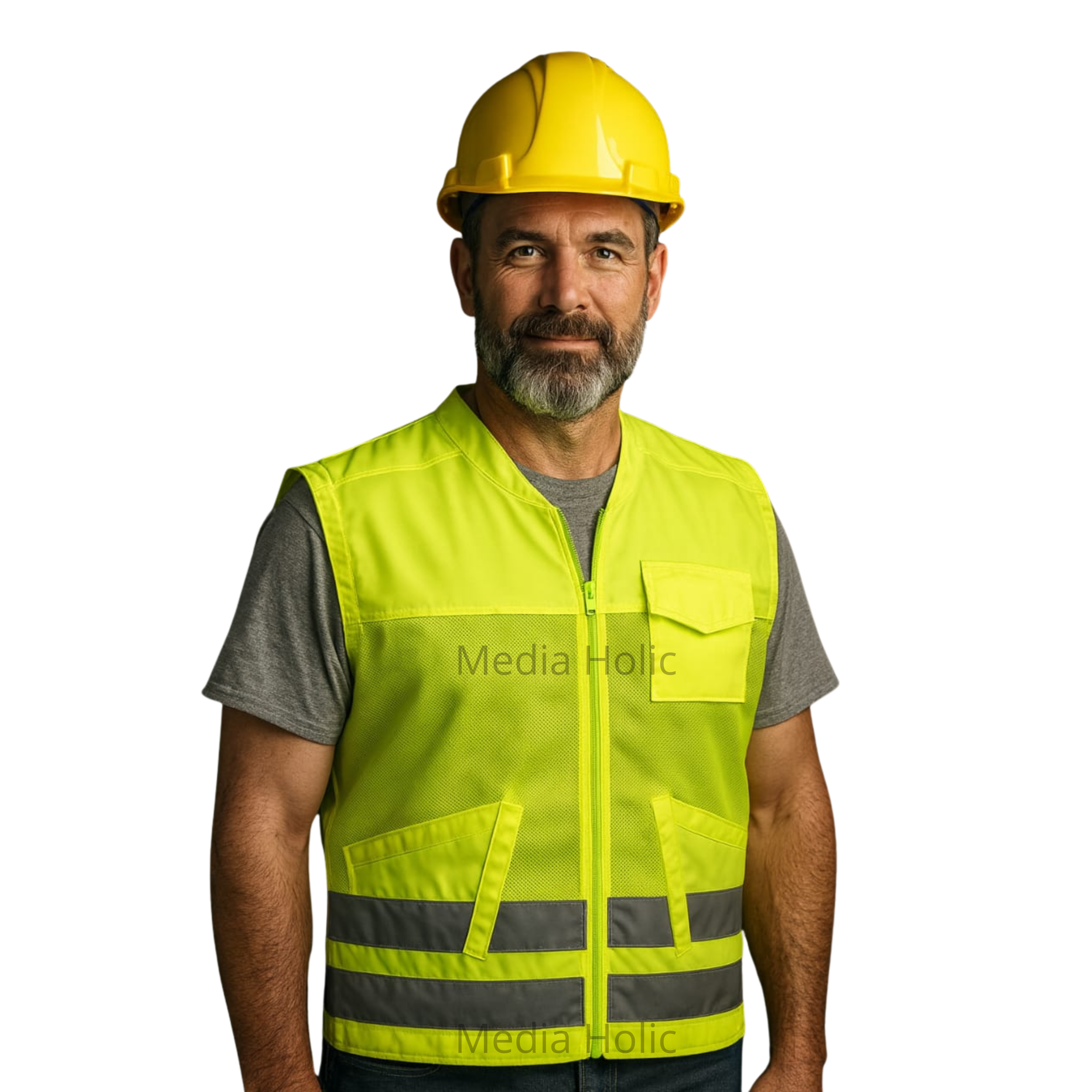Gilet de sécurité haute visibilité avec tissu Mesh respirant – Idéal pour travaux et maintenance