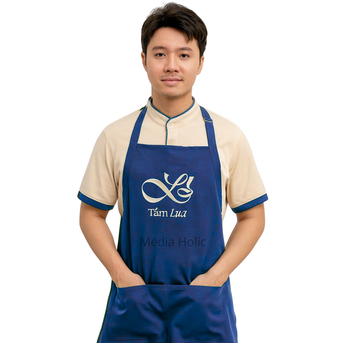 Tablier Professionnel Vert – Uniforme Durable et Élégant