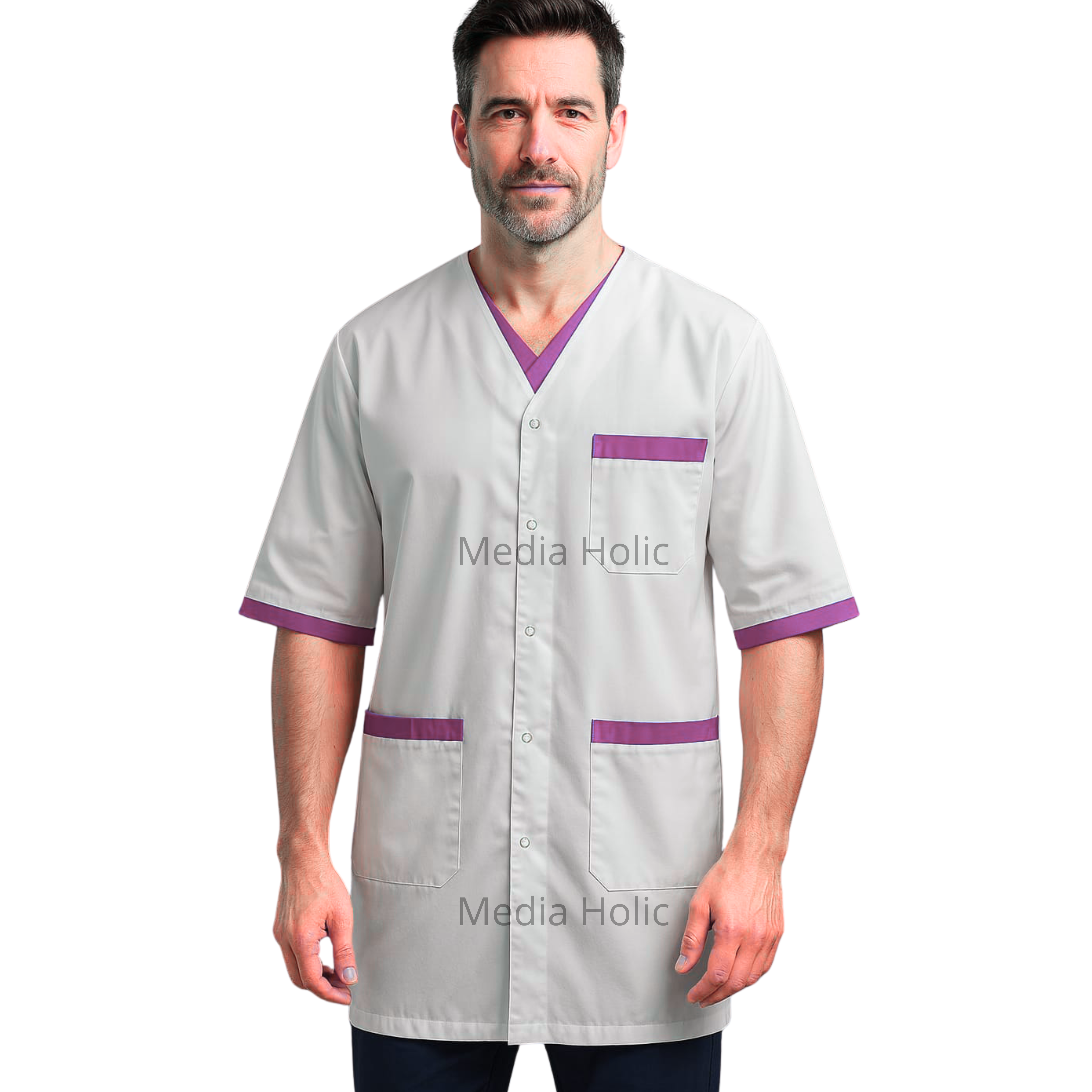 Blouse pratique et professionnelle personnalisable